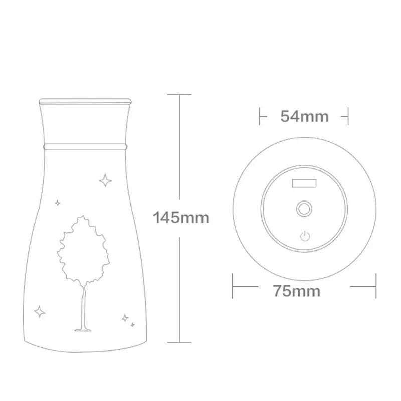

Maple Leaf Air Humidifier USB Purifier with LED Light Fan Essential Oil Diffuser