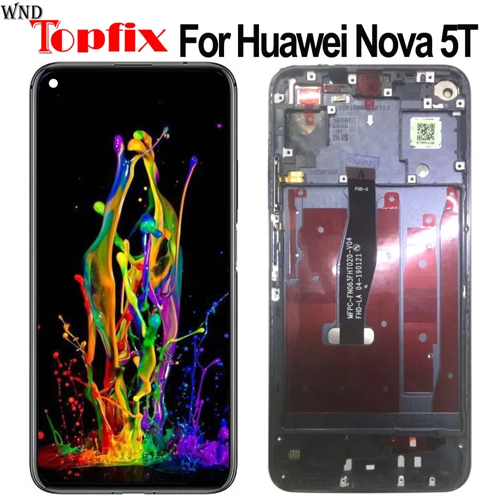 6,26 'для Huawei Nova 5T YAL-L21 ЖК-дисплей сенсорный экран дигитайзер в сборе для Huawei Nova 5t LCD