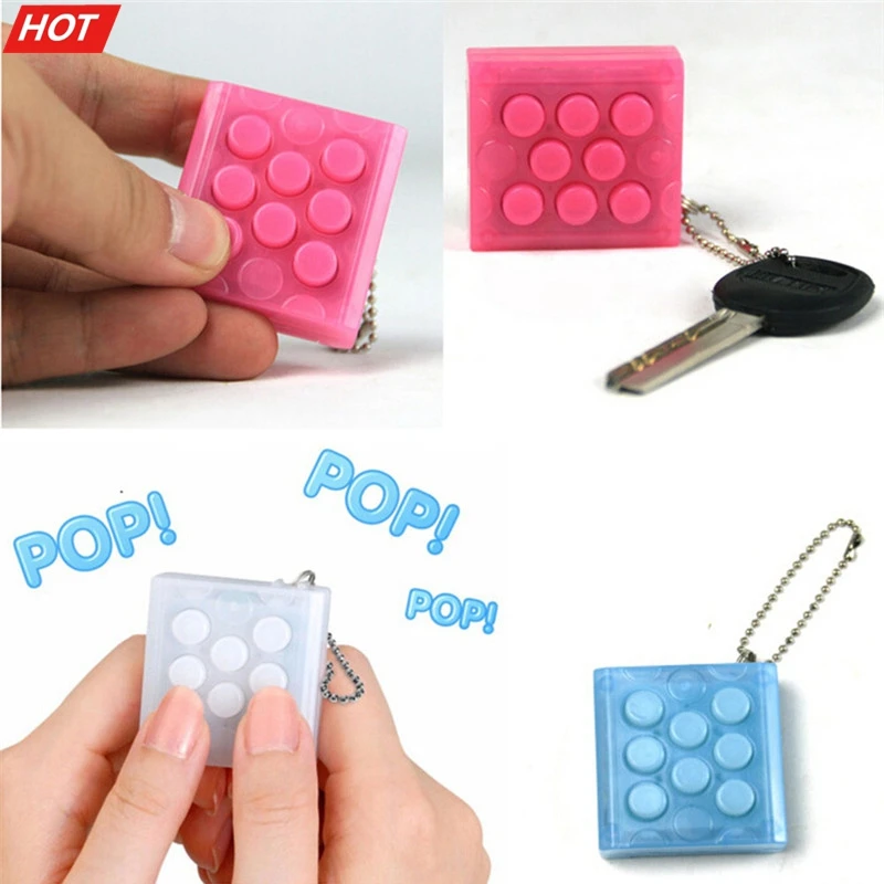 

Неограниченный брелок для ключей Puchi, электронная фотовспышка с бесконечным воздушным пузырьком, детская игрушка с динамиком