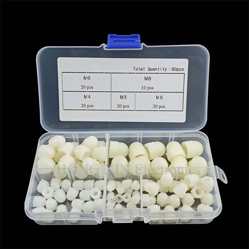 90 шт. Набор декоративных пластиковых гаек|Гайки| |