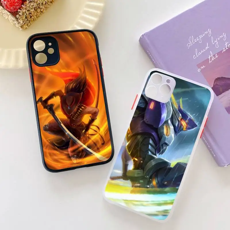 

Arcane cartoon Phone Case for iPhone 13 12 XS 11 pro max mini se2020 7 8 plus X XR matte transparent shell soft funda coque