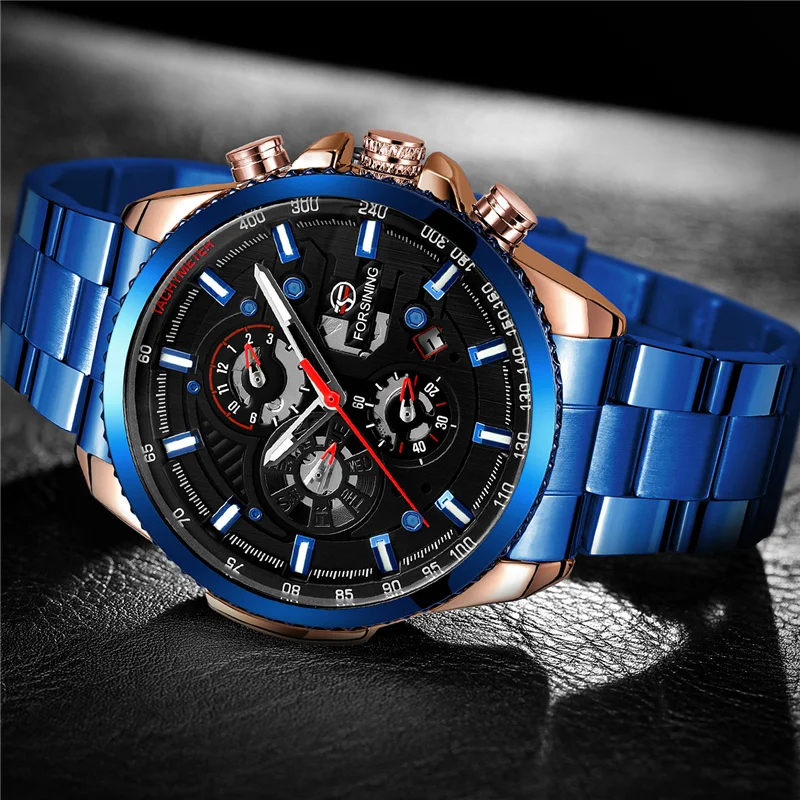 Часы наручные FORSINING Мужские механические автоматические армейские спортивные