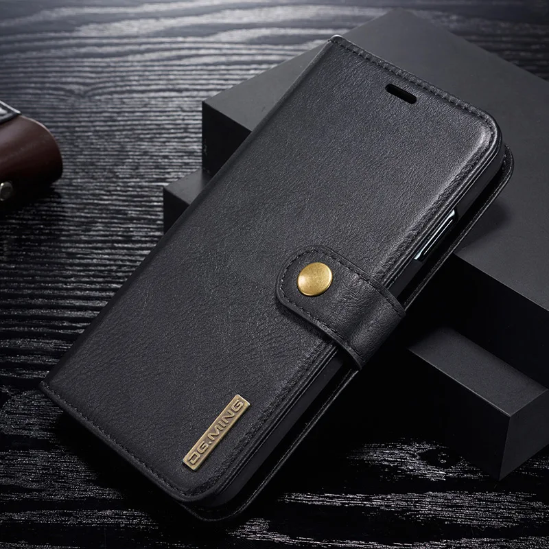 Роскошный чехол из натуральной кожи для Apple IPhone X XS 6S 7 8 Plus SE 11 Pro Max XR откидной Магнитный чехол-бумажник для телефона съёмный корпус
