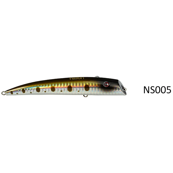 NOEBY 12cm Lipless Minnow Fishing Lure Lifelike Wobbler Hard Bait VMC Hooks19g Saltwater Swimbait Fishing Tackle NBL9153 seabass - Цвет: NS005