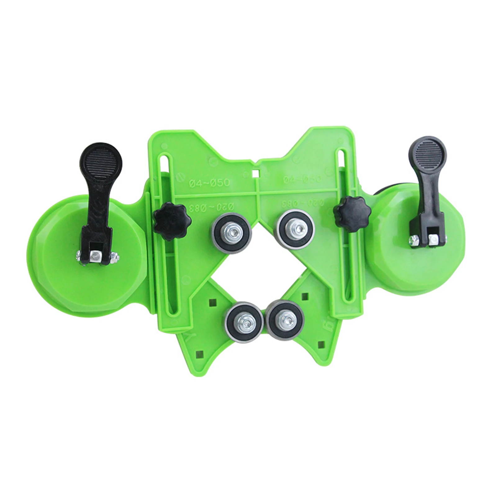 

4-84mm Jig Fixture Drill Guide Openings Portable Easy Use Double Handle Cutter Glass Tiles Home Adjustable Hole Locator