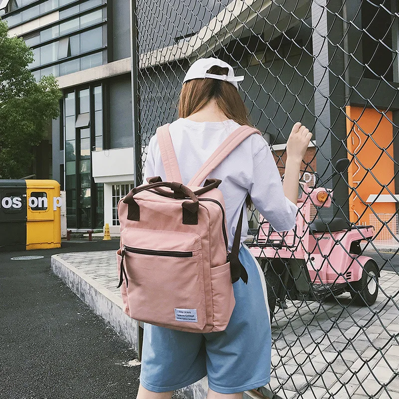 Водонепроницаемый нейлоновый женский рюкзак Harajuku Ulzzang школьный ранец в