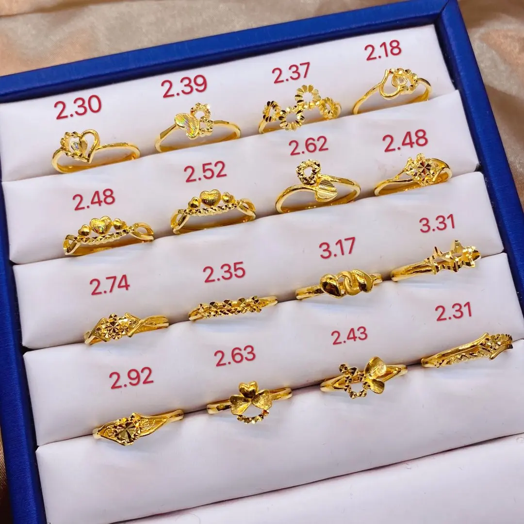 Кольцо из чистого золота HX 24 К Настоящее золото 999 пробы элегантные блестящие