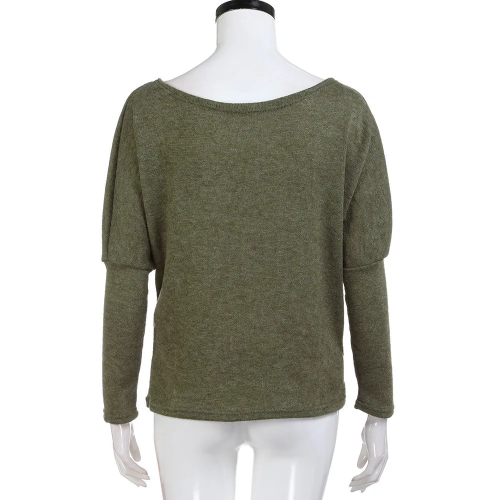 Кашемир для женщин плюс размер женский длинный рукав трикотаж джемпер длинное