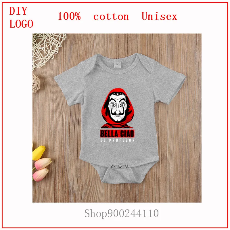 

Bella ciao 55 Bodysuits baby Nursing Toddler Funny new born baby clothes Summer Short Sleeve Jumpsuit Casual One-Pieces Rompers