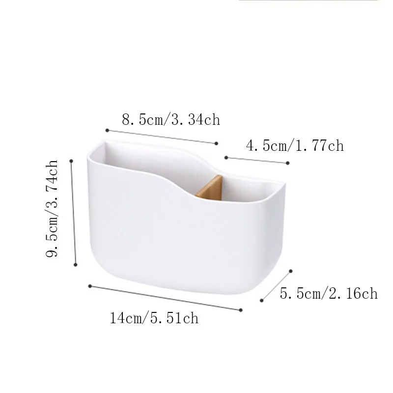 

New Plastic Detachable Storage Box Organizer Pencil Cases Pen Holder Cell Phone Remote Control Storage Organizer Wall-Mounted