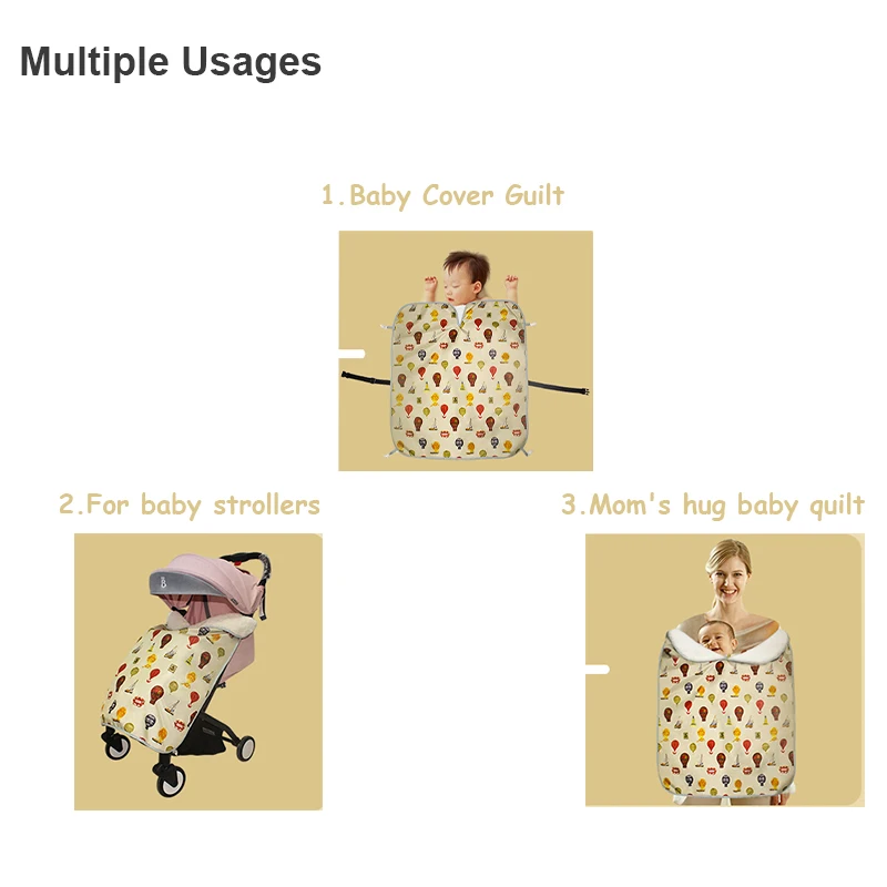MMloveBB Winter Baby Universal Footmuff Cosy Toes Apron Buggy Pram Stroller Accessories For Sleeping Bags Cotton Pad | Мать и ребенок