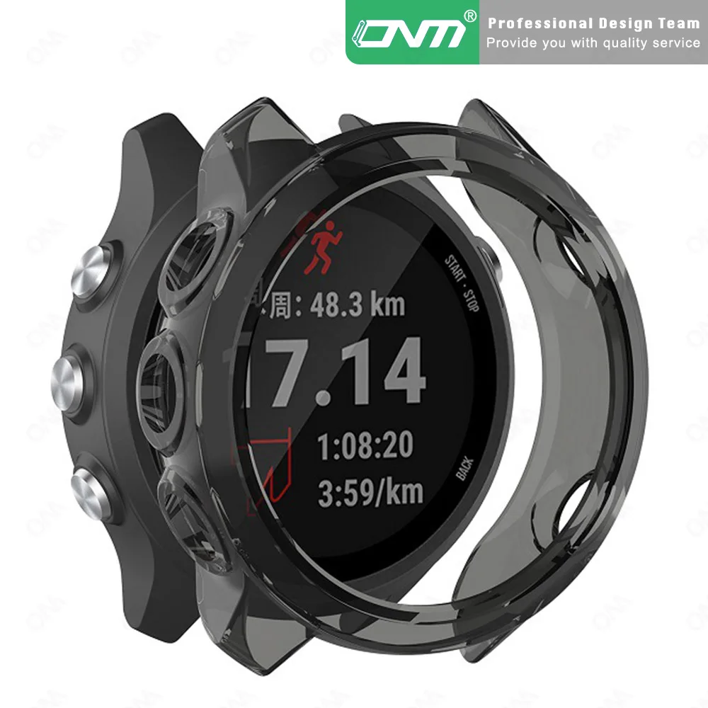 Защитный чехол + Защитная пленка для Garmin Forerunner 45 45S 245 245M 55 158 Swim 2 Vivoactive 3 Music Cover с