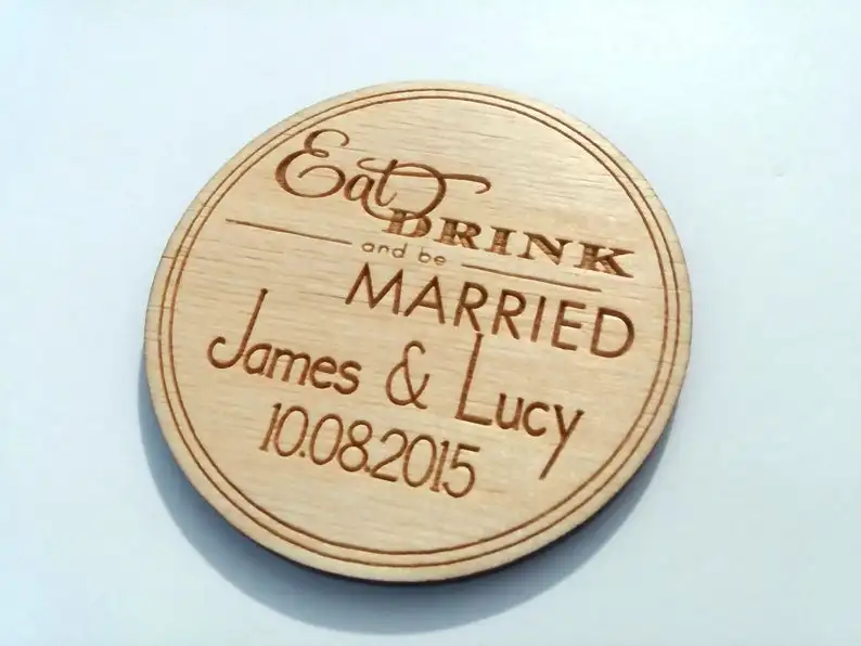 Есть пить и быть женатым круг сохранить даты магниты магнит свадебные сувениры
