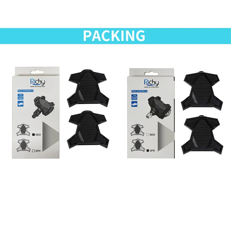 Велосипедная педаль RICHY противоскользящая велосипедная без клипсы резьба для