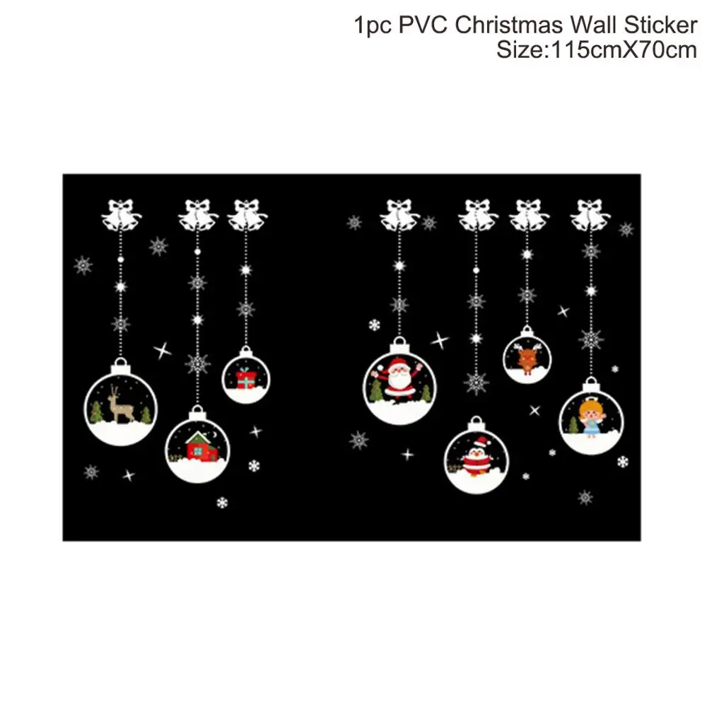 wall stickers 02 Huiran, 3 м, Рождественский баннер, Рождественское украшение для дома,, рождественские украшения, Санта, снеговик, Noel, флаги, год,, натальный - Цвет: wall stickers 02