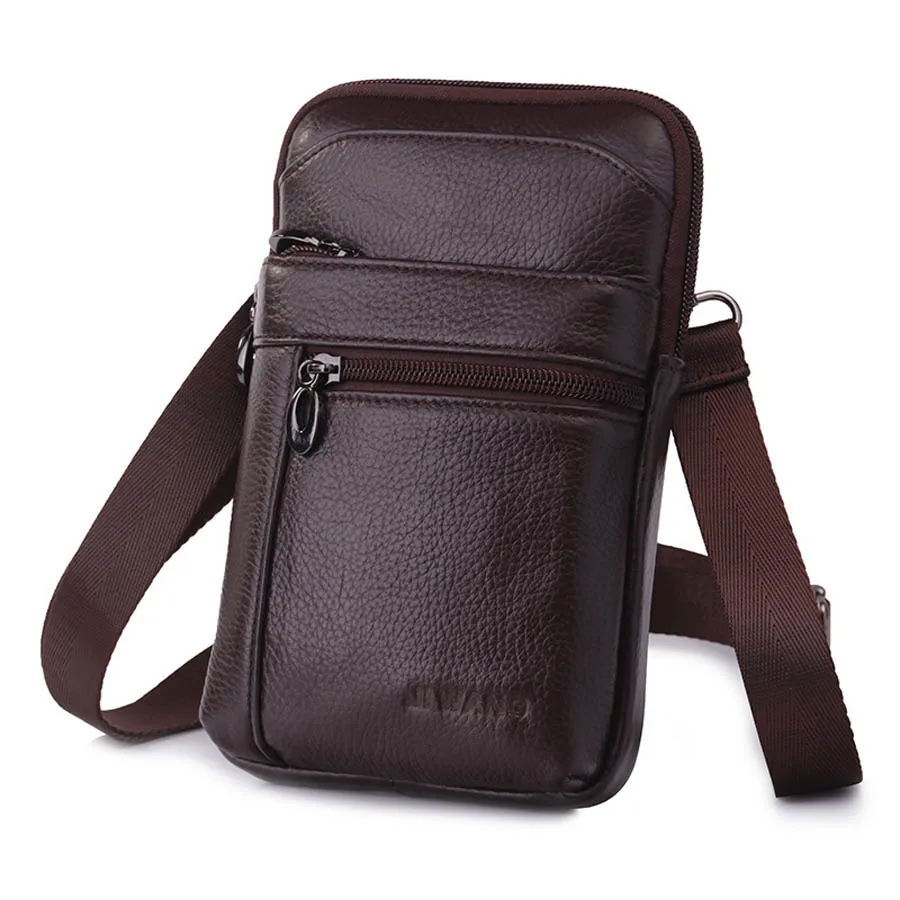 Сумка мессенджер Мужская через плечо из натуральной воловьей кожи саквояж на