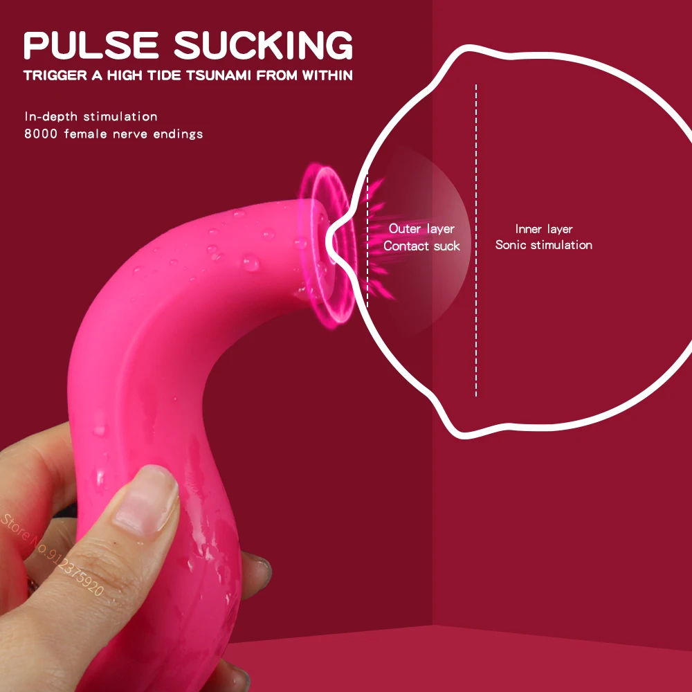 Clit Sucker Vibrator Powerful Nipple Sucking Blowjob Clitoris Stimulator Erotic Sex Toys for Women Vagina Masturbator Products | Красота и