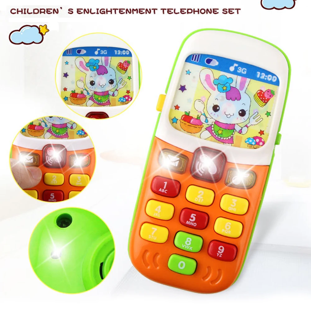 Электронная искусственная игрушка детский мобильный телефон Обучающие игрушки