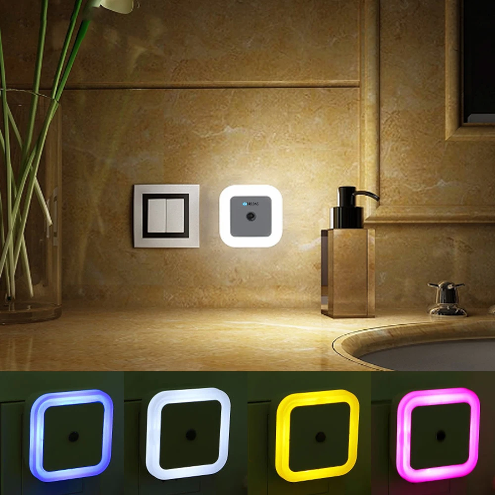 BRELONG подключаемого модуля светодиодный Ночной светильник с заката до рассвета