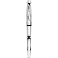 penbbs 494 transparent piston fountain pen clear ink pen eff nib business stationery office school supplies writing pen