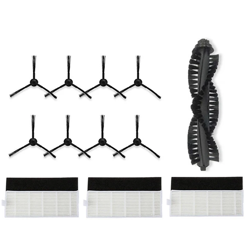 

15 шт. новая 1xmain щетка + фильтр 3xhepa + 3xгубка + 8xside щетки для ILIFE a4s Запчасти для робота-пылесоса chuwi для ILIFE a4s