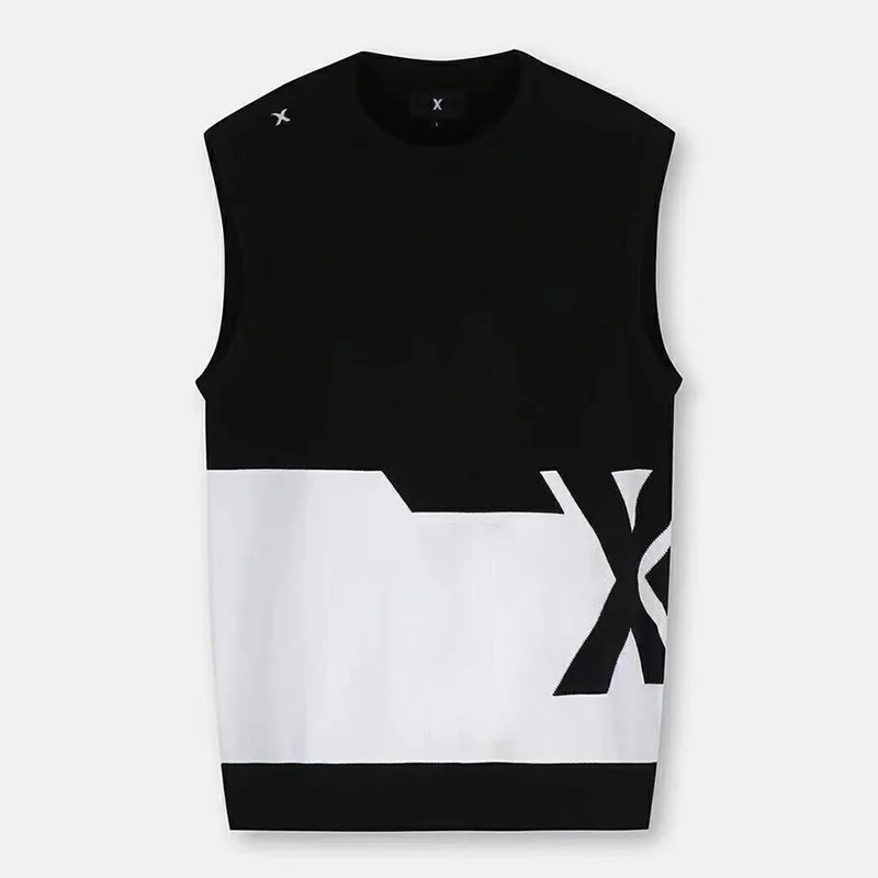 

Golf clothing men's autumn/winter sweater vest horse clip