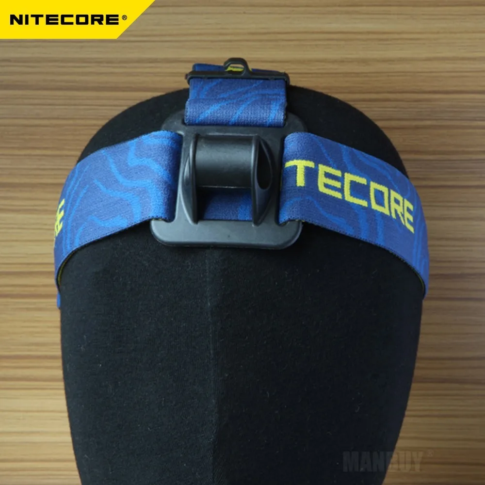 2022 NITECORE HB03 Flashlight Headband Elastic Anti-slip Nylon Strap Head Belt with 3 Adjustable Torch Positioning Loop Headlamp | Освещение
