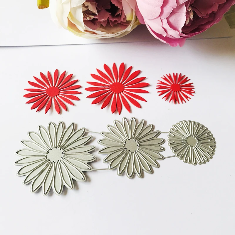 Flower Metal Cutting Dies Stencil Template For DIY Scrapbooking Embossing Paper Cards Album Making Craft Cut | Дом и сад