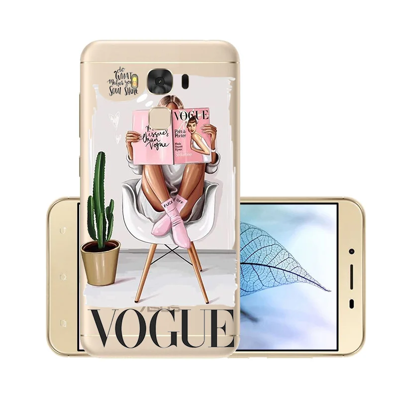 Fashion Super Mama Girl Baby Painted Case for Asus Zenfone 3 Max Zc553kl ZC 553 KL Transparent Silicone Shell 5.5&quot cover |