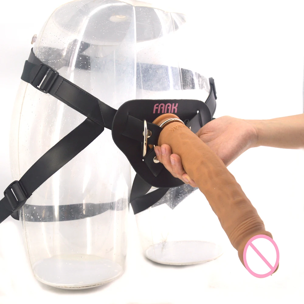 FAAK на ремешке силиконовые трусы с фаллоимитатором для пар Страпон дилдо