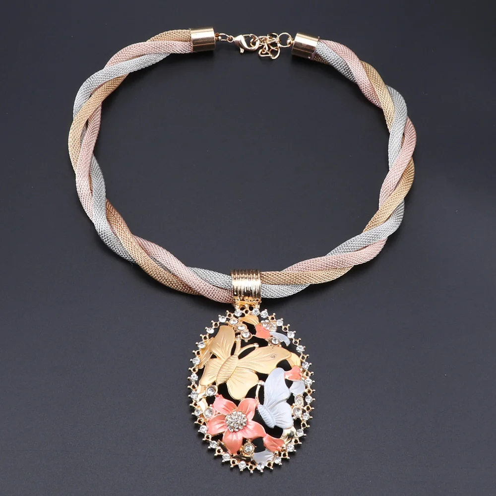 African Beads Women Necklace Earrings Bracelet Ring Jewelry Set For Gold Color Ethiopian Wedding Party Gifts | Украшения и