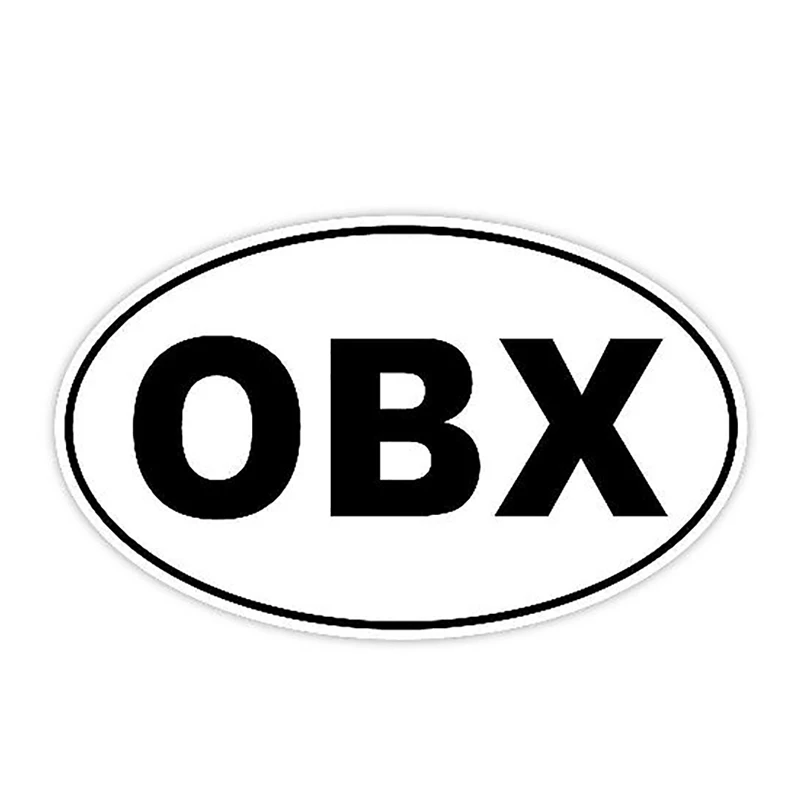 

Personality OBX Outer Car Sticker Vinyl Waterproof Car Window High Quality Accessories Decorative PVC 13cm X 8cm