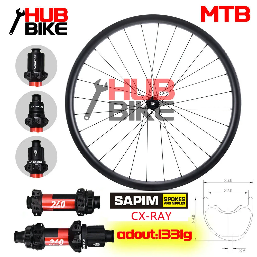 

MTB 29ER Wheels Super Light DT Swiss 240 MTB Hub Mountain Bike Carbon Wheel Tubeless Ready XC Wheelset Hookless