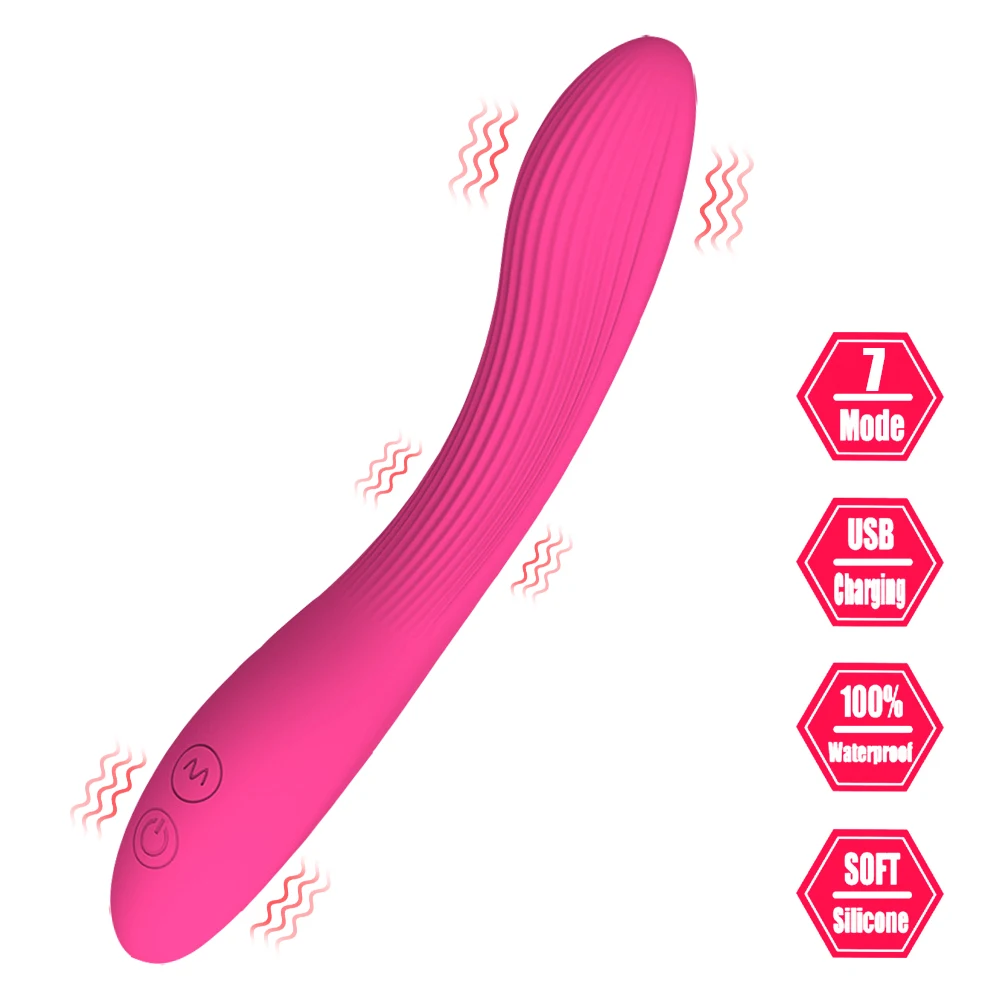 

OLO Clitoris Stimulator 7 Modes Ripples Vibrator Sex Toys for Women Lesbian Flexible Silicone Female Masturbator Magic Wand