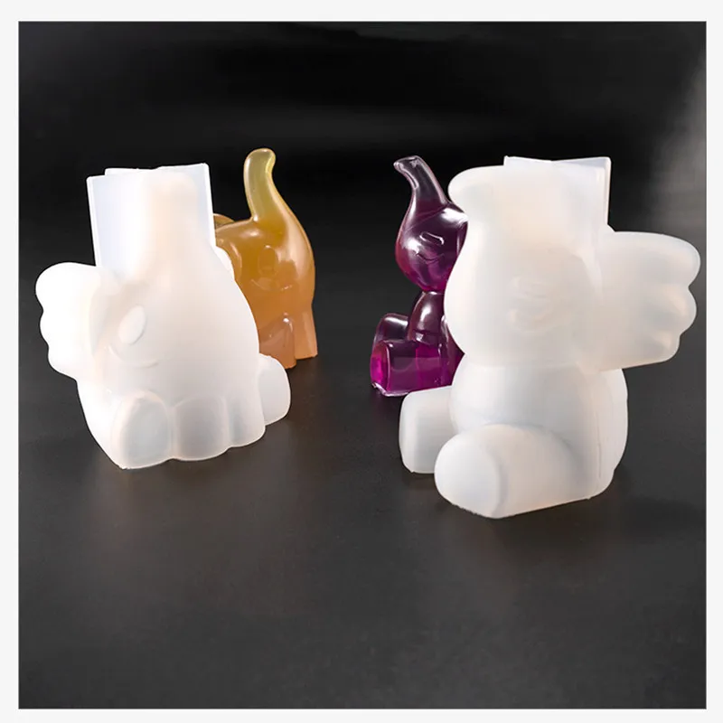 

SNASAN Resin Silicone Mold 3D animal elepent Crafts handmade DIY Jewelry Making tool epoxy resin molds Silicone Mould Decorative