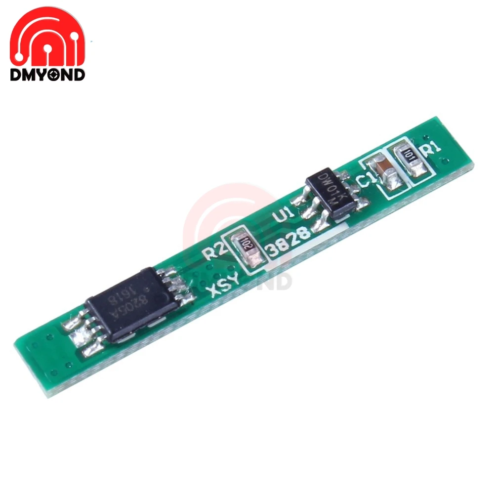 Плата защиты литиевых батарей 1S 3 7 V 2.5A плата 18650 PCB от перезарядки Bms мотора Липо
