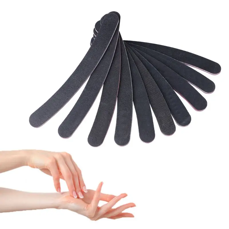 

Nail Sanding Files Polish Buffer 100/180 Manicure Pedicure Tips Gel Curve Tools