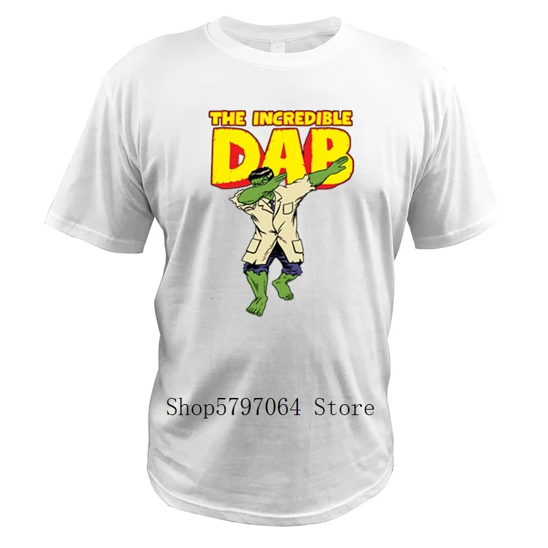 Футболка с Халком забавный супергерой танцующий невероятный даб Camiseta Comic Homme