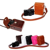 new vintage pu leather camera case for sony zv1 rx100 vii hx90 rx100m2 rx100m3 m4 rx100 vi rx100 vii rx100 vi wx500