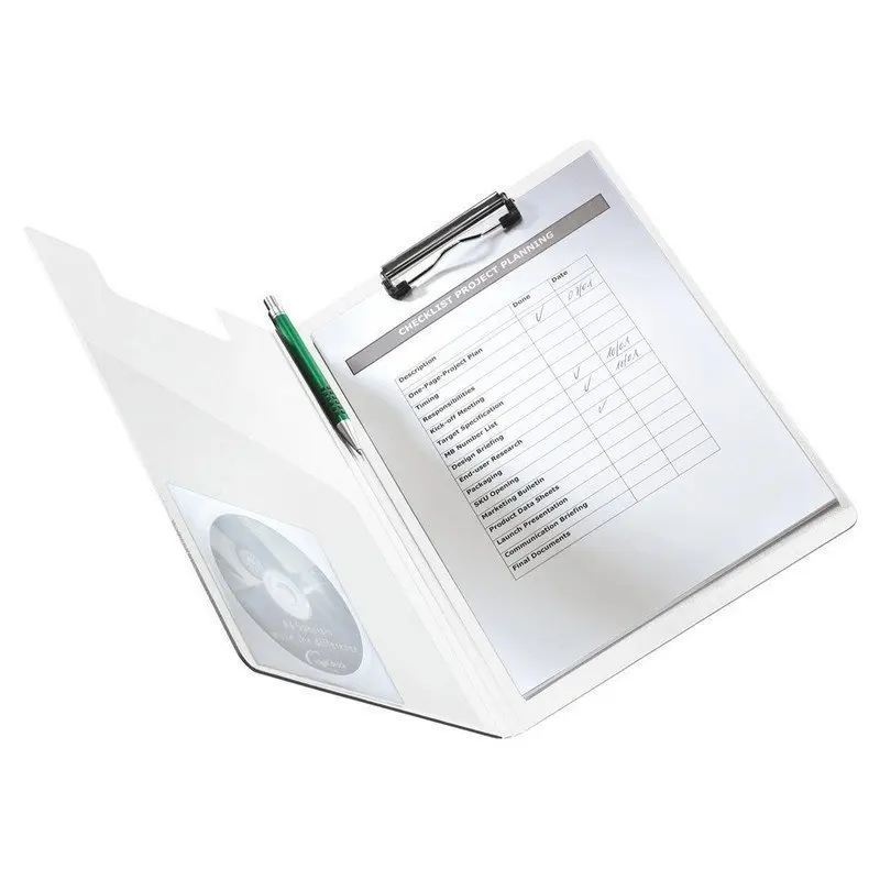 Leitz &quotwow&quot tablet folder with top clamp and lid A4 330x230mm Poly pink 41990023 | Канцтовары для офиса и дома