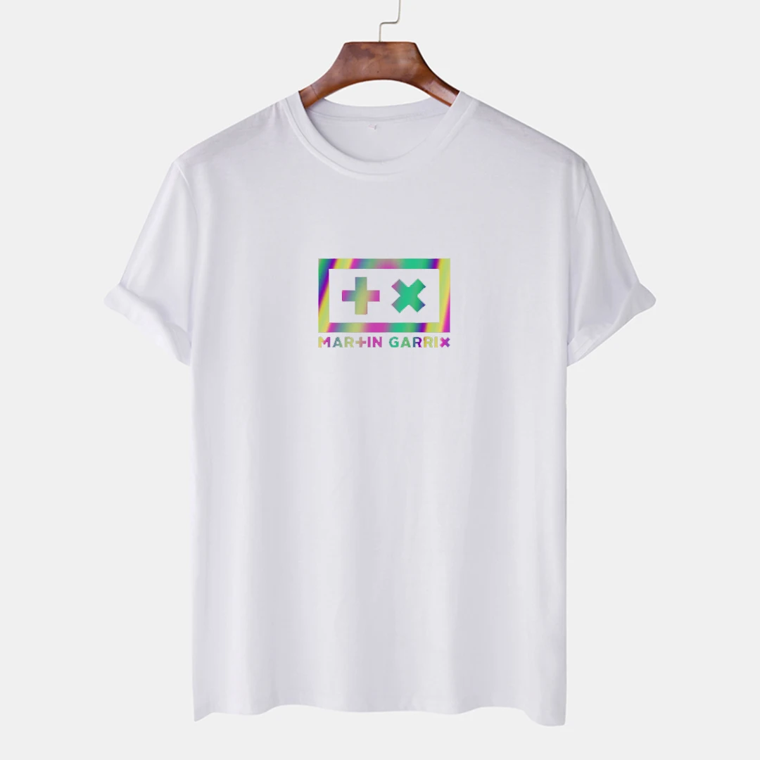 

2021 summer new men's short-sleeved T-shirt pure cotton loose casual simple laser printing pattern