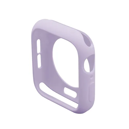 purple Чехол для Apple Watch 5 4 band 44 мм 40 мм силиконовый чехол iwatch 3 2 1 band 42 мм 38 мм крышка ударопрочный чехол - Цвет ремешка: purple
