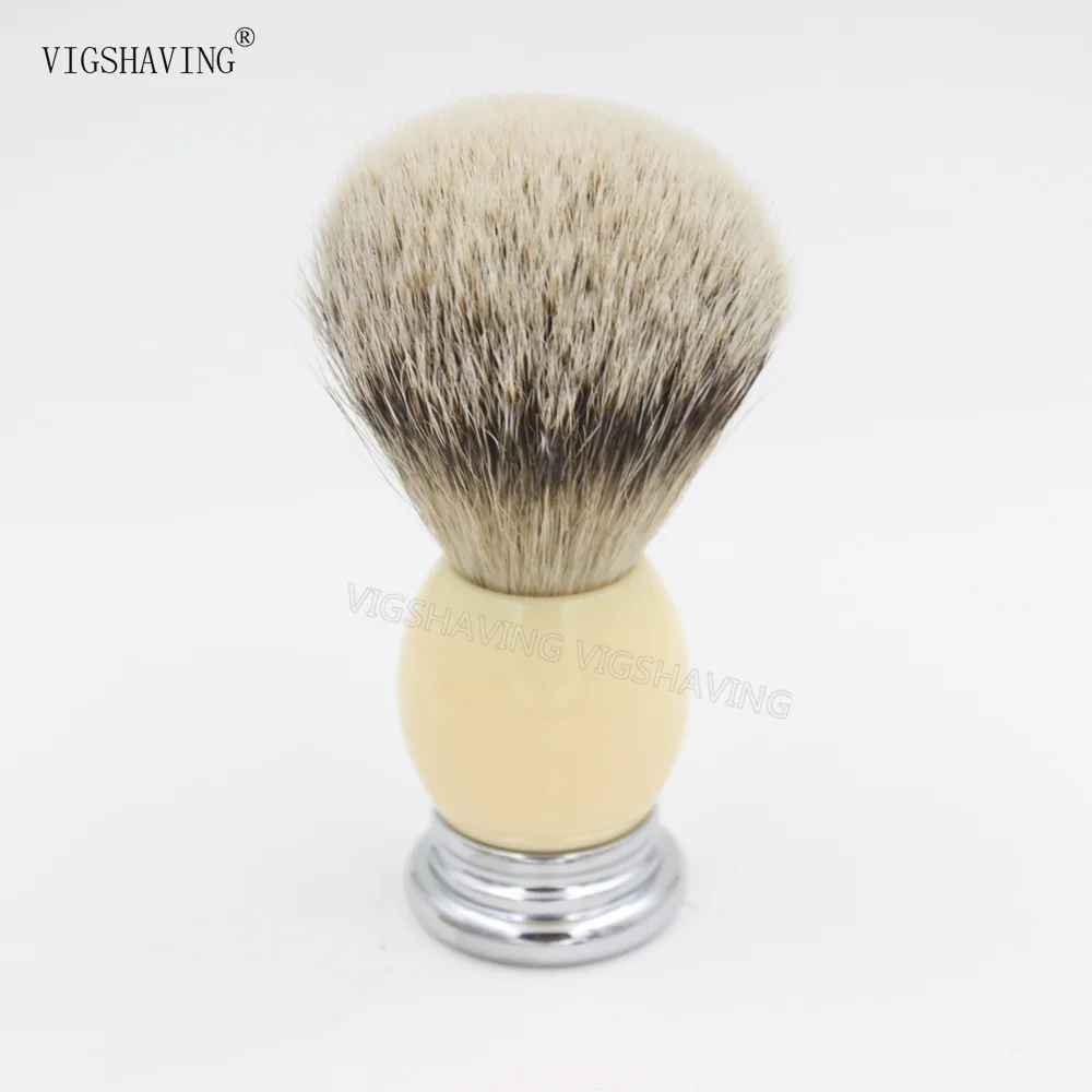 Хорошее качество металлическая смоляная ручка силиконовая кисть для бритья