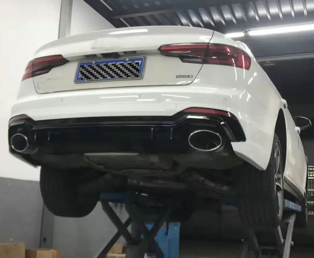 RS4 набор внешних комплектующих к автомобилю для Audi A4- переднего бампера и передней губы и переднего гриля/заднего бампера и заднего диффузора губ