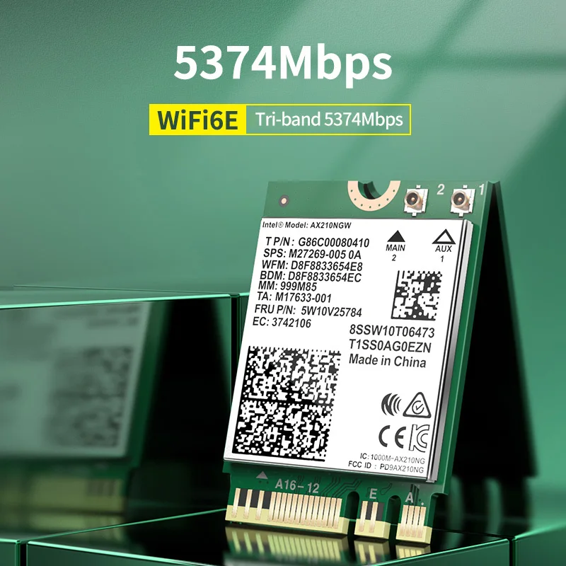 WiFi 6 Intel AX200 802.11ax/ac двухдиапазонный беспроводной 5 ГГц M.2 NGFF Bluetooth 2 Wifi 6E сетевой