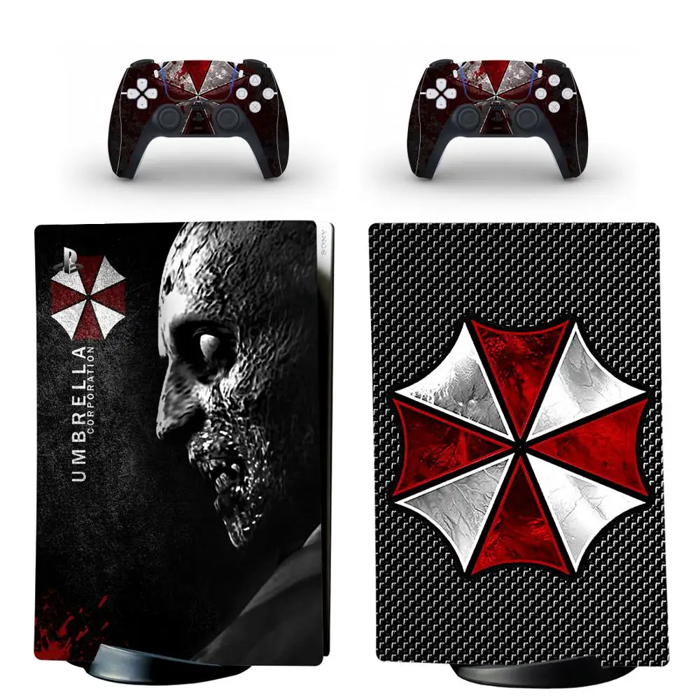 

umbrella PS5 Digital Edition Skin Sticker Decal Cover for PlayStation 5 Console and 2 Controllers PS5 Skin Sticker Vinyl