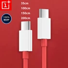 Оригинальный Oneplus 8T основовидный зарядный кабель для One Plus 1 + 8 7 Pro 7t 6t 6t 5T 3T 65W 6.5A Type C к Type C кабель USB PD USB-C провод