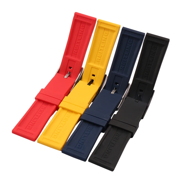 Watch accessories suitable for Breitling series 22 24mm pin buckle men's and women's watch straps