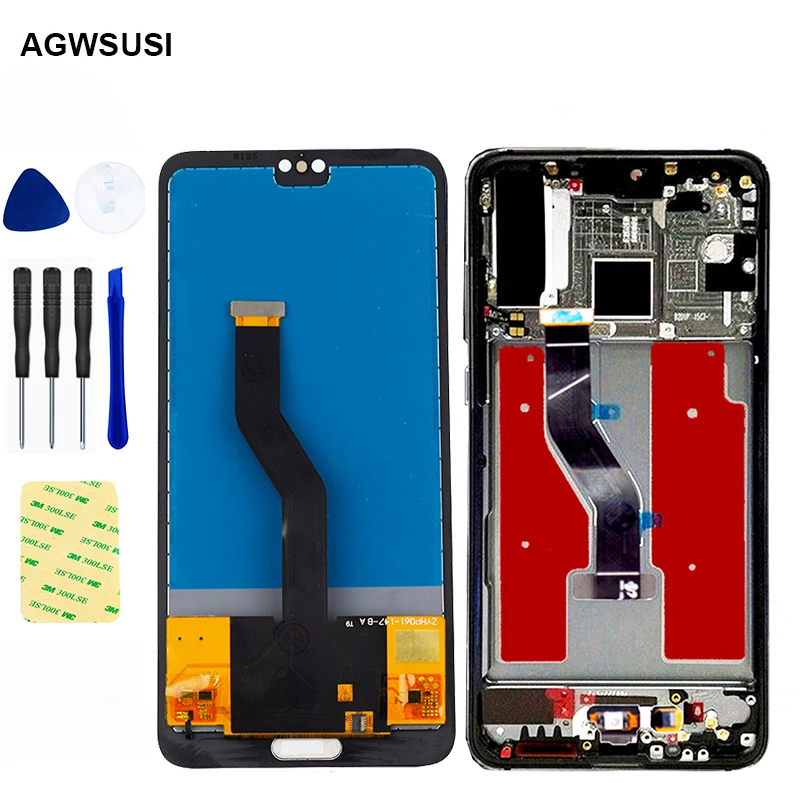6 1 ''для Huawei P20 Pro ЖК дисплей сенсорный экран дигитайзер для сборки плюс CLT AL01 L29