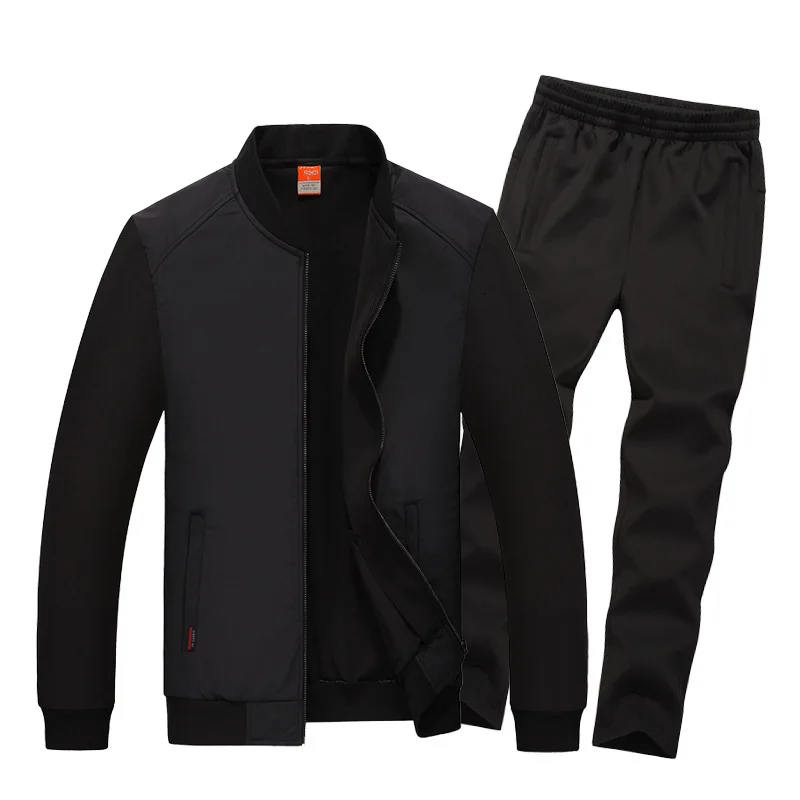 Plus Size Sport Suit Men Tracksuit Loose Jacket Running Jogging Fitness Outfit Gym Casual Set Sportswear Sweatshirt+pant 8XL